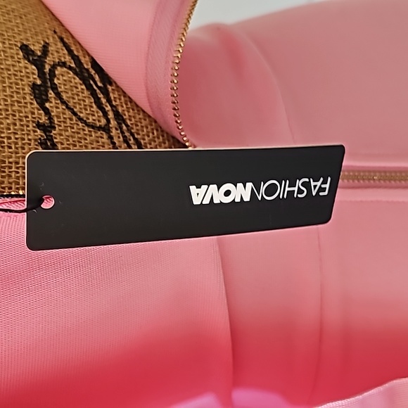 PINK DRESS WITH SHOULDER BOW - Picture 8 of 12